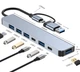 USB хаб Deepfox 2217TU Type C/Type A 7 портів алюмінієвий hub концентратор - зображення 4