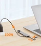 Док-станція Deepfox-2017L 8 в 1 USB Type-C концентратор для ноутбука 8 портів HDMI RJ45 - зображення 7