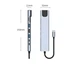 Док-станція Deepfox-2017L 8 в 1 USB Type-C концентратор для ноутбука 8 портів HDMI RJ45 - зображення 9