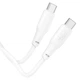 Дата кабель Hoco X93 Force Type-C to Type-C 100W (1m) White - зображення 3