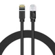 Гигабитный сетевой кабель 3м Baseus (PCWL-C01) высокоскоростной RJ45 (плоский кабель) — Black - изображение 1