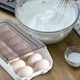 Контейнер для зберігання яєць Egg Storage Box, пластиковий лоток на 14шт. з прозорою кришкою, Білий - зображення 9