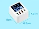 Сетевое зарядное устройство Asometech (40W) на 3 USB + 1 Type-C с дисплеем белое (71532077) - изображение 7