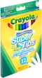 Набор фломастеров Crayola Markers Supertips washable х 12 шт (5010065075092) - изображение 4
