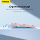Клавиатура беспроводная Baseus K01A Wireless Tri-Mode Keyboard 2.4G/BT1+BT2 2xAAA Battery 84 клавиши pink (B00955503413-00) - изображение 12
