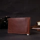 Зажим мужской кожаный Grande Pelle 11668 Коричневый - изображение 8