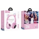 Bluetooth-гарнітура Hoco W27 Cat Ear Grey/Pink (W27GP) - изображение 4