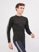 Термолонгслив мужской демисезонный Helly Hansen Hh Lifa Stripe Crew 48800-998 2XL Black (7040050698188) - изображение 1