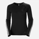 Термолонгслив женский демисезонный Helly Hansen W Lifa Active Stripe Crew 49413-990 L Black (7040056901435) - изображение 4