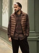Теплый жилет мужской Uniqlo 994468289 3XL Коричневый (1159770254) - изображение 1