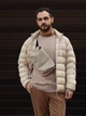 Пуховик короткий мужской Uniqlo 943929335 XS Бежевый (1159786335) - изображение 1