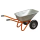 Тачка строительная двухколесная 100л 320кг колесо 15" (из 5-х ЧАСТЕЙ) FLORA (5056714) 4490599 - изображение 5