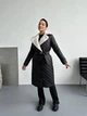 Женское зимнее стеганое пальто с меховым воротником K&ML XS - S ( 42 - 44 ) Черный ( 36 - 01 ) - изображение 6