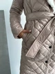 Женское зимнее стеганое пальто с меховым воротником K&ML M - L ( 46 - 48 ) Бежевый ( 36 - 02 ) - изображение 7