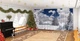 Новогодние Фото Шторы в детский сад PHOTODECOR "Заснеженная зима с облаками" - изображение 1