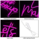 Неоновая LED вывеска Let's Makeup для парикмахерской, салон красоты 32x42 см USB - изображение 4