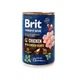 Влажный корм Brit Premium by Nature для собак, курица с куриным сердцем, 400 г (1111159939) - изображение 1