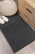 Грязезащитный придверный коврик в прихожую коридор на резиновой основе Vebe Lisa 0051 60 * 90 см ковер для входной двери прорезиненный черный - изображение 2