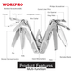 Мультинструмент WORKPRO 16-в-1 PRO PLUS WP382008 - изображение 2
