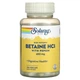 Solaray Бетаин гидрохлорид с пепсином, High Potency Betain HCl with Pepsin 650 мг - 100 капсул (076280048148) - изображение 1