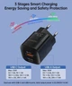 Зарядное устройство смартфона Choetech PD5006 33W fast charger QC3.0/PD/PPS Black - изображение 4