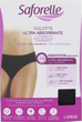 Majtki menstruacyjne Saforelle Ultra Absorbent Short Rozmiar S Czarny (3700399100387) - obraz 1