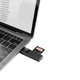 HUB USB2.0 XO DK05A універсальний 2in1 Чорний - зображення 3