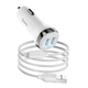 Зарядний автомобільний HOCO Z40 Superior (2USB 2.4A) Micro USB Білий - зображення 1