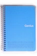 Блокнот для записей, спираль, А6/80л., в клетку, белый блок, Genius (голубой) - изображение 1