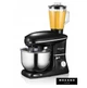 Кухонный планетарный комбайн Mozano Kitchen Assistant 2300 Вт с блендером и мясорубкой + Книга рецептов Черный с серебристым - изображение 6