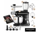 Кухонный планетарный комбайн Mozano Kitchen Assistant 2300 Вт с блендером и мясорубкой + Книга рецептов Черный с серебристым - изображение 11
