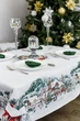 Скатерть гобеленовая Прованс Зимний город с велюром 135х350 см (31301) (4823093450523) - изображение 5