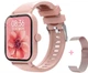 Смарт-годинник жіночий Lige L54 Pink (тонометр, пульсоксиметр, дзвінки) 2 ремінці - зображення 1