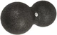 Массажный мячик двойной EasyFit DuoBall EF-2000 EPP 23х12 см мяч для массажа и МФР массажер для спины, ног, рук, шеи и стоп Черный (56002110) - изображение 1