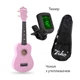Укулеле Fzone FZU-002 (Pink) + чохол з утеплювачем, тюнер - зображення 2