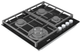 Варильна поверхня газова Fabiano FHG 8244 VGHT Black Glass 8111.406.1470 - изображение 3