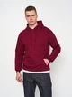 Худі утеплене на флісі чоловіче Just Hoods College AWJH001BU S Burgundy (Tr2000000013138) - изображение 1