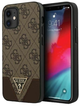 Etui plecki Guess 4G Triangle Collection do Apple iPhone 12 mini Brown (3700740480281) - obraz 1