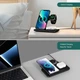 Беспроводная зарядная док-станция 15W 3 в 1 для iPhone, Apple Watch, AirPods Pro, Samsung и устройств с функцией беспроводной зарядки Qi - изображение 10