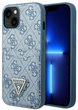 Etui plecki Guess 4G Triangle Logo Cardslot do Apple iPhone 13 Blue (3666339047771) - obraz 1