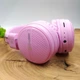 Накладные Bluetooth стерео наушники Deepbass R7 Pink - изображение 2