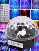Дискошар Светодиодный Magic Ball Чёрный с пультом д/у c Bluetooth LED с мини флешкой - изображение 1