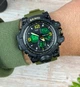 Часы наручные мужские с подсветкой Skmei 1155BAG 5ATM black/army-green - изображение 5
