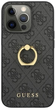 Etui plecki Guess 4G with Ring Stand do Apple iPhone 13 Pro Max Grey (3666339023942) - obraz 1