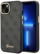 Панель Guess 4G Vintage Gold Logo для Apple iPhone 14 Black (3666339065201) - зображення 1