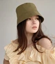 Женская летняя панама с опущенными полями D.Hats цвет хаки - изображение 2