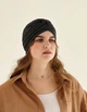 Шапка тюрбан летняя хлопковая D.Hats темно серого цвета - изображение 1