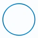 Обруч гимнастический Sportko для похудения и коррекции талии металлический 750 мм синий (ОГ5-BL) - изображение 1