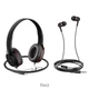 Наушники hoco w24 enlighten headphones with mic set red - изображение 1