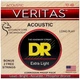 Струни для акустичної гітари DR STRINGS VERITAS COATED CORE ACOUSTIC GUITAR STRINGS - EXTRA LIGHT (10-48) - зображення 1